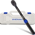 HERONIX 3/8" Drive Click Torque Wrench (5–50 Ft-Lb / 6.8–67.8 Nm) – ±3% Accuracy, Dual Scale, 72-Tooth Mini Wrench for Bike, Car & Motorcycle Repair