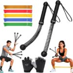Weighted Ropeless Battle Ropes Set (2PCS) – Cordless Workout Ropes with Resistance Bands & Hand Gloves | Portable Full-Body HIIT, Strength & Cardio Training Equipment