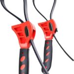 Anabiya’s Creation 2-Pack Adjustable Rubber Strap Wrench Set (6" & 8") – Multi-Purpose Jar Opener, Oil Filter & Plumbing Tool | Non-Scratch Strong Grip for Weak Hands